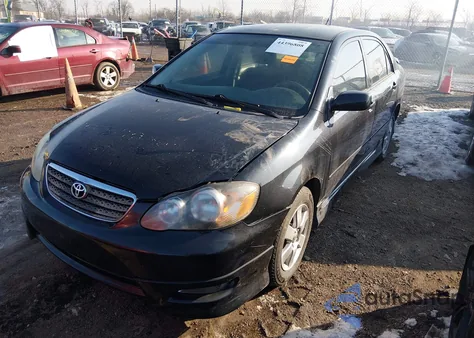 2008 Toyota Corolla S из США, поврежденный, VIN 2T1BR32E48C922121